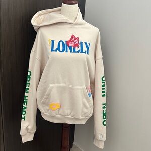 Lonely Ghost We all Grow Open Heart Sweatshirt, small